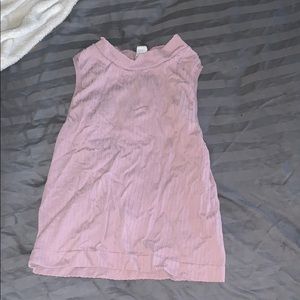 Lavender mock neck crop top size xs